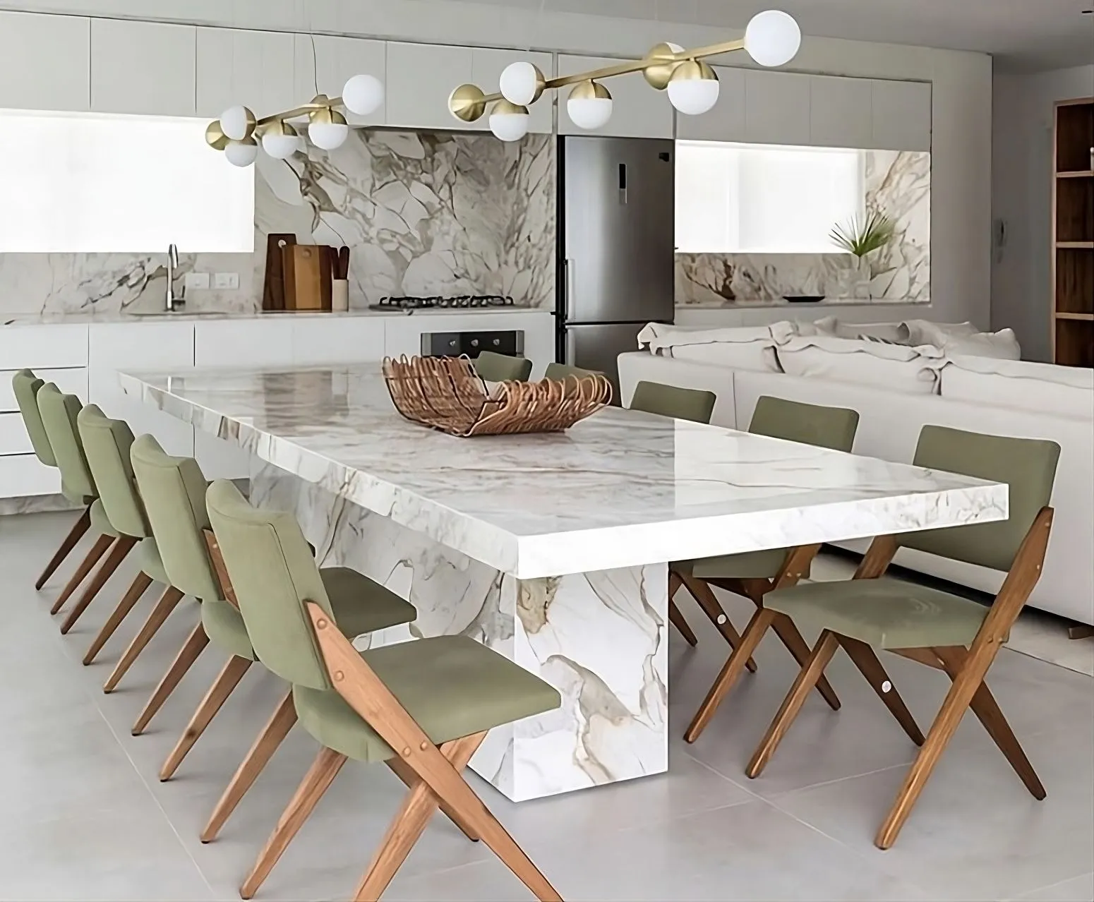 Comedor Mármol Contemporáneo - Imagen 2