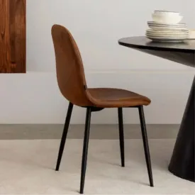 Silla Spoon Ecocuero vintage