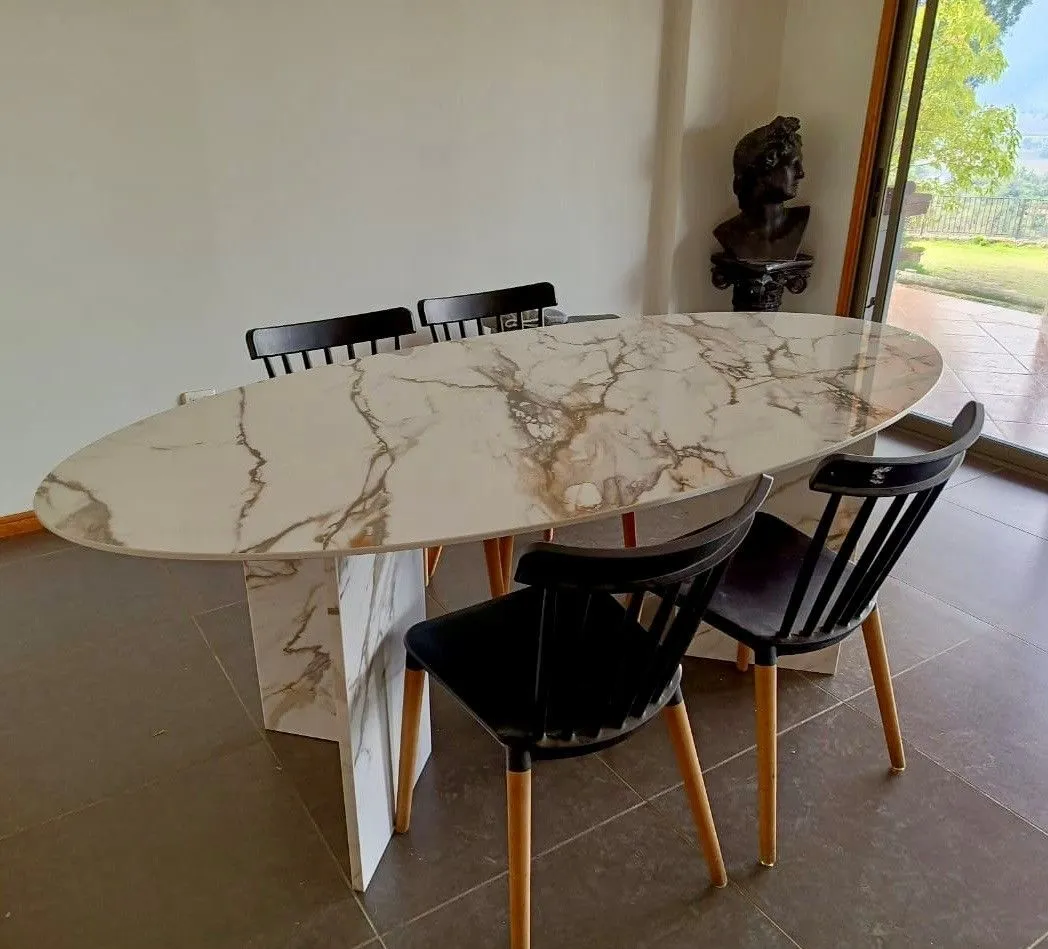 Comedor Mármol Ovalo - Imagen 2